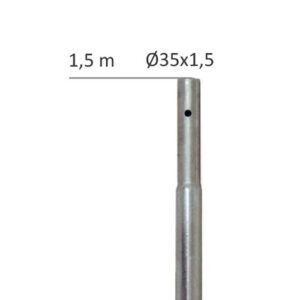 MASTIL GALVANIZADO 1500x35x1,5 mm.