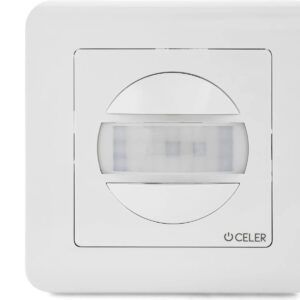 DETECTOR DE MOVIMIENTO CELER MURAL EMPOTRABLE  160º Ø9/1,8m BLANCO