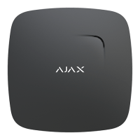 AJAX DETECTOR HUMO Y SENSOR TEMPERATURA NEGRO